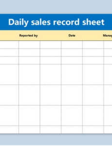 Salesman Weekly Sales Activity Report Template Sample