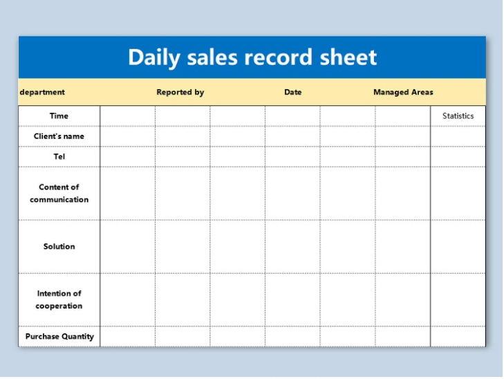 Salesman Weekly Sales Activity Report Template Sample