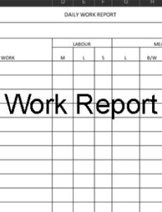 Top Editable Construction Daily Activity Report Template