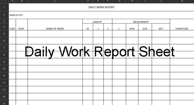 Top Editable Construction Daily Activity Report Template