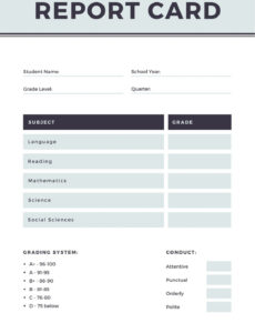 Top  Homeschool Progress Report Template Sample