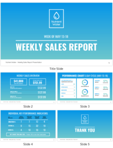 Top Printable Sales Board Report Template Word