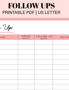 5 Printable Sales Follow Up Report Template Xls