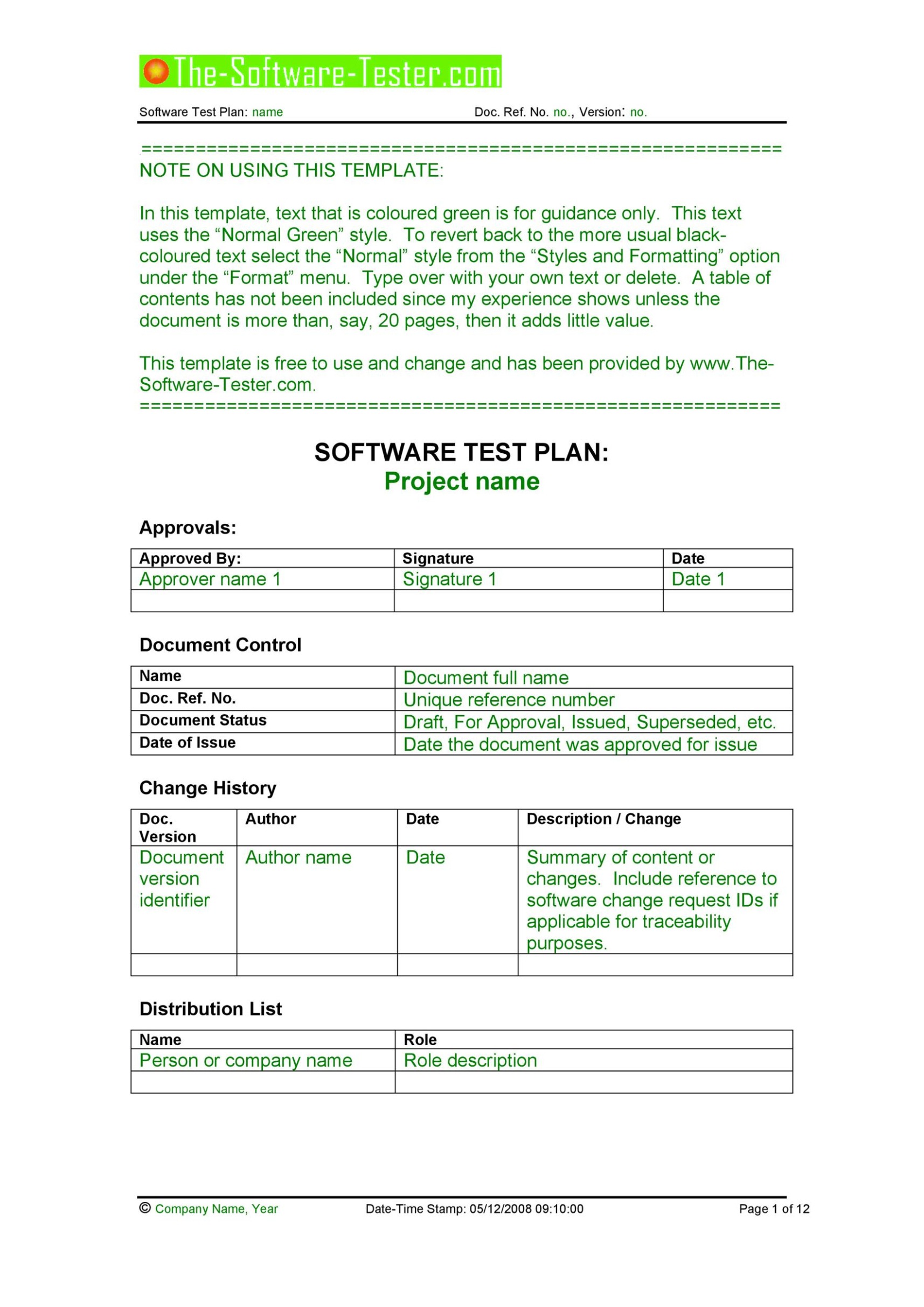 6 Printable Software Testing Progress Report Template Docs