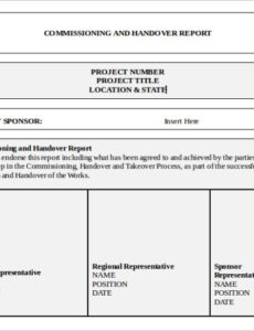 7 Editable Financial Handover Report Template Example