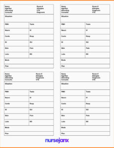 7 Editable Nursing Handover Report Template Sample