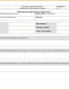 9 Printable Internal Audit Follow Up Report Template Pdf