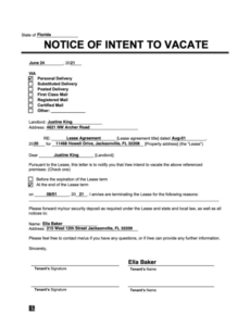 Editable 5 Day Notice To Vacate Template Excel