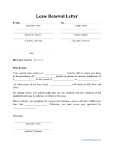 Printable Notice Of Nonrenewal Of Lease Template Pdf Sample