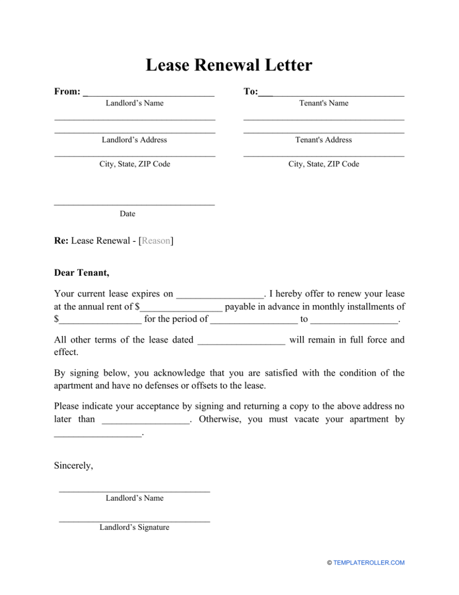 Printable Notice Of Nonrenewal Of Lease Template Pdf Sample