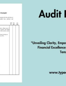 10 Printable Information Technology Audit Report Template Sample