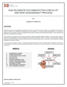 6 Printable Legal Due Diligence Report Template Word