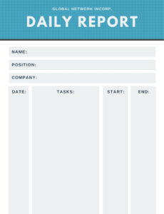 9 Printable Job Site Daily Report Template Xls