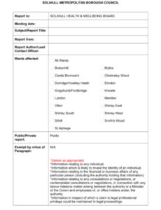 Free Editable Financial Report To Board Of Directors Template Example