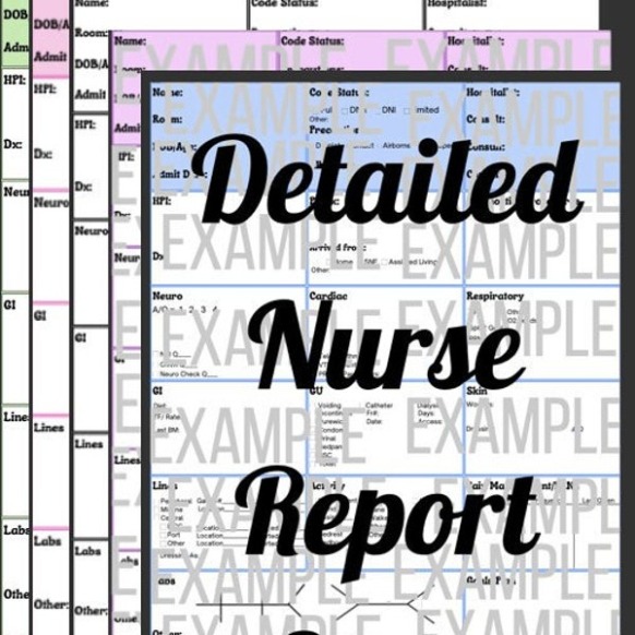 Free Editable Nurse Shift Change Report Template