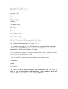 Free Editable Tenancy Break Clause Notice Template Doc