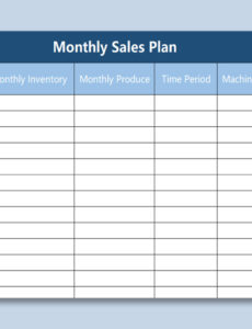 Printable Restaurant Monthly Sales Report Template Example