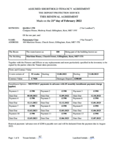 Printable Tenancy Break Clause Notice Template  Sample