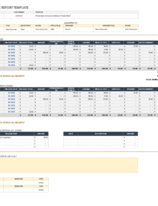 Top Editable Company Credit Card Expense Report Template Docs