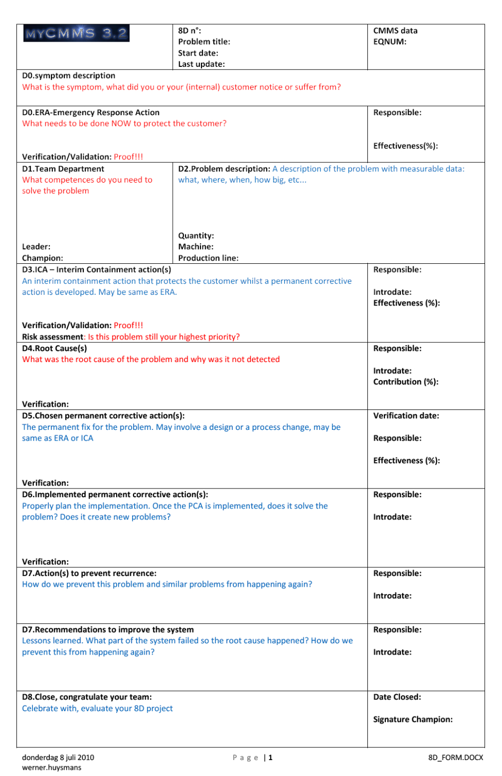 Top Editable Corrective Action Report Format Template Pdf