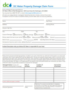 7  Plumbers Report For Insurance Template Doc