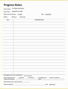 8 Printable Mental Health Progress Report Template Word