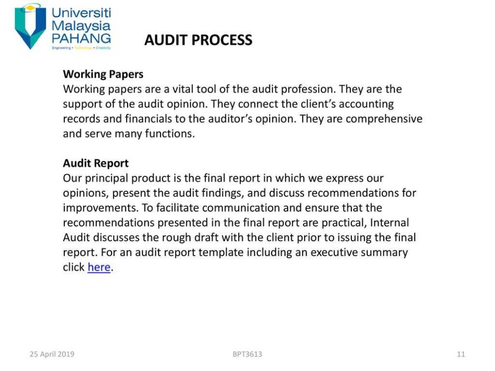 Free  Internal Audit Findings Report Template Pdf