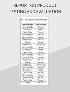 10 Editable Performance Test Report Template