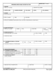 6 Printable Student Disciplinary Report Template Doc