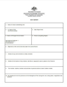 7  Factory Visit Report Template Sample