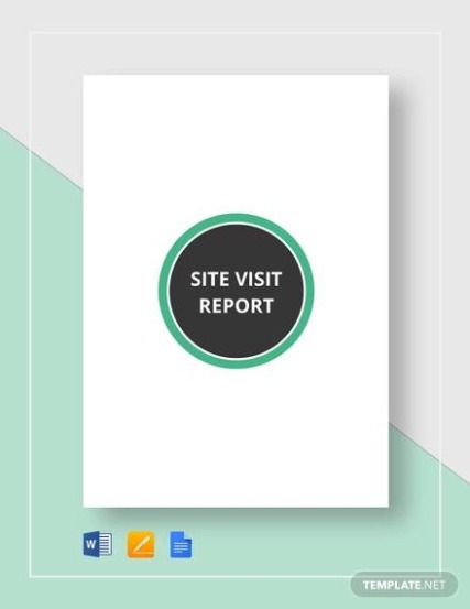 8 Editable Site Close Out Visit Report Template Example