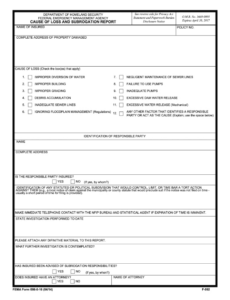 9  Cause Of Damage Report Template Doc