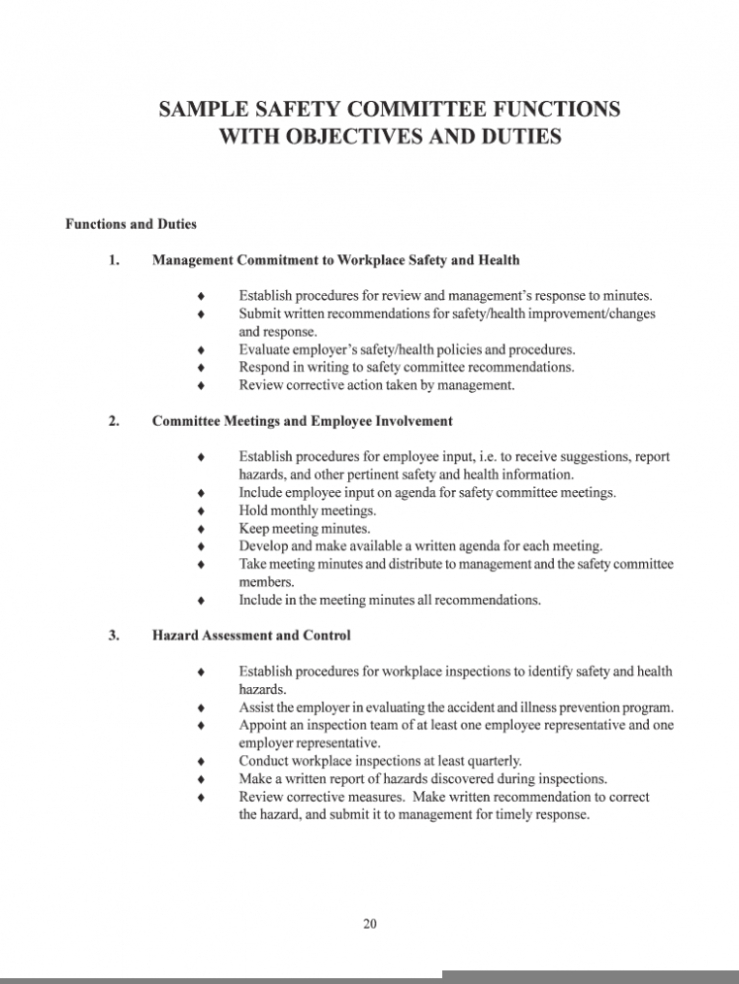 9  Health And Safety Committee Report Template Xls