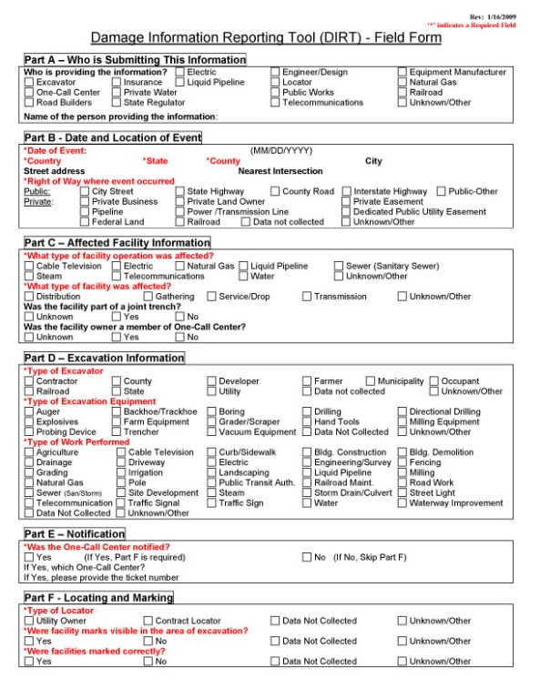 9 Printable Cause Of Damage Report Template Sample