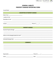 9  Rental Property Damage Report Template Example