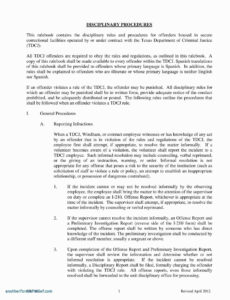 Best  Disciplinary Hearing Outcome Report Template