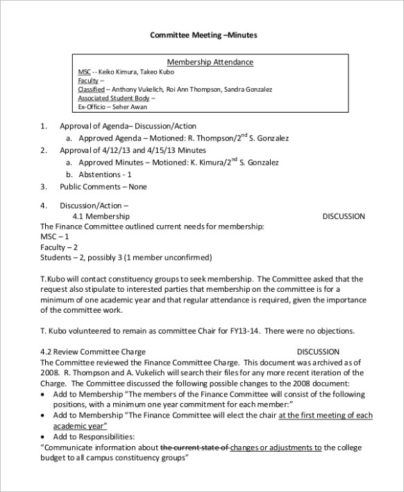 Best Editable Ward Committee Report Template Excel