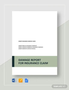 Best Printable Electrical Damage Report Template Word