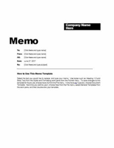 Business Clearance Memorandum Template Excel