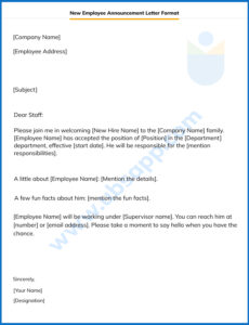 Editable Employee Memorandum Template