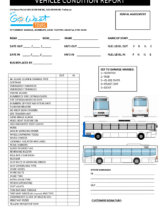 Editable Vehicle Body Damage Report Template Docx