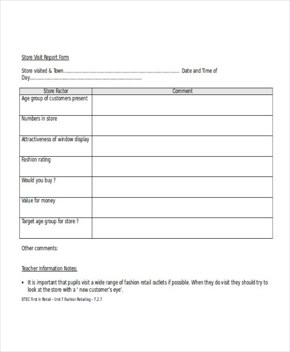 Factory Visit Report Template Docx