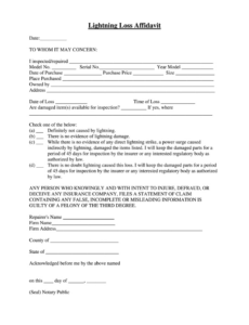 Free Editable Electrical Damage Report Template Sample