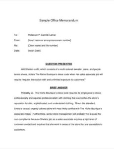 Free Editable Employee Memorandum Template  Sample