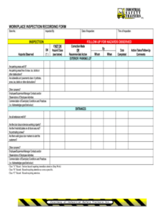 Free Printable Factory Inspection Report Template Xls