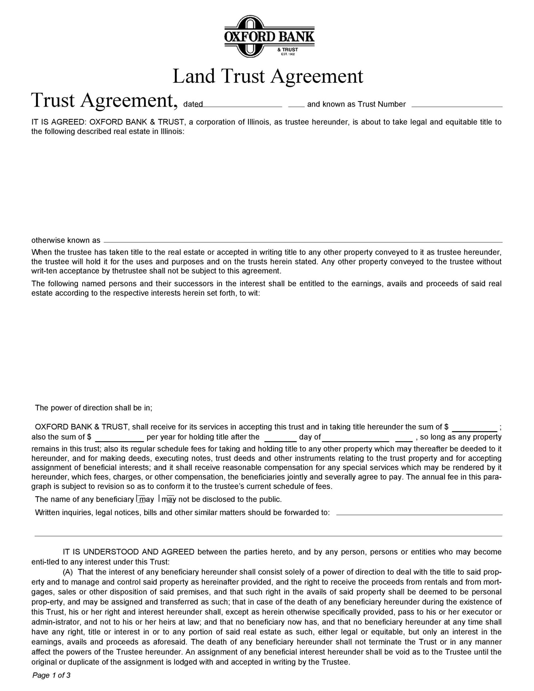 editable 50 professional trust agreement templates &amp;amp; forms  templatelab property trust deed template doc