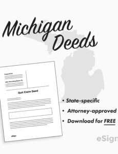 editable free michigan deed forms 5  pdf michigan warranty deed template