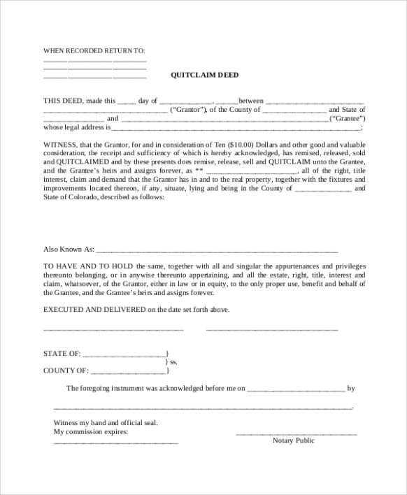 editable printable quit claim forms iowa quit claim deed template pdf