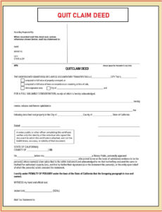 editable quit claim deed  quit claim deed form  property transfer document tennessee quit claim deed template example