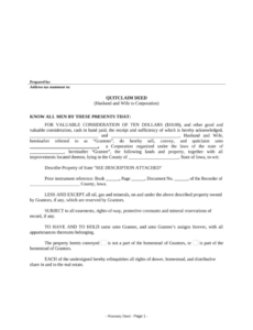 editable quitclaim deed from husband and wife to corporation iowa form  fill out and sign printable pdf iowa quit claim deed template